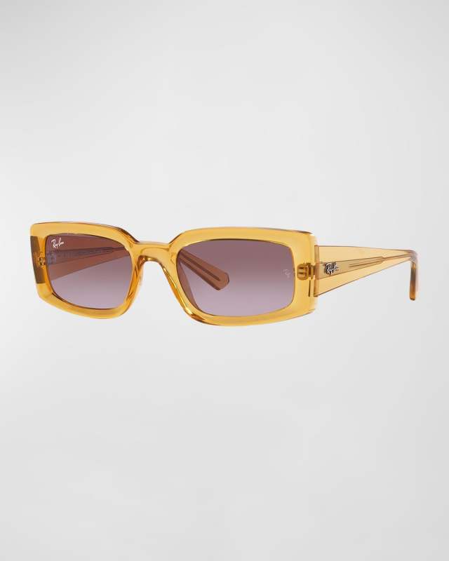 Kiliane Gradient Plastic Rectangle Sunglasses
